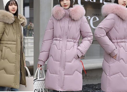 Statement Fluffy-Collar Winter Parka Coat - 6 Colours, 5 Sizes