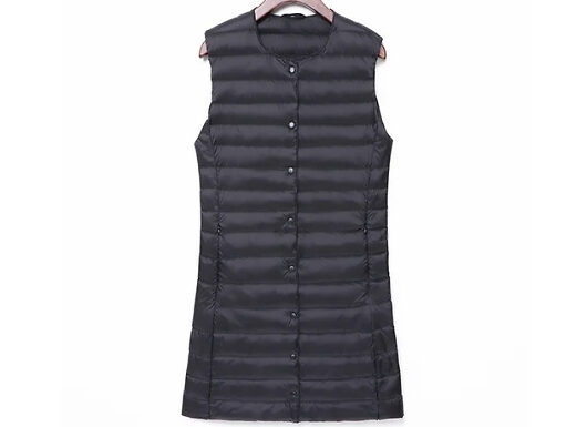 Duck Down Padded Long-Length Gilet - 7 Colours, 6 Sizes!