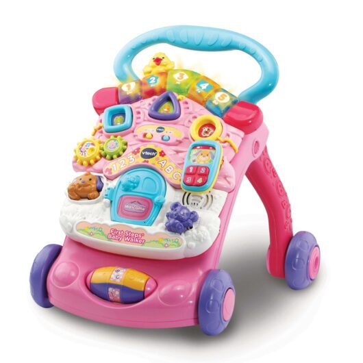 VTech Baby First Steps Baby Walker - Pink