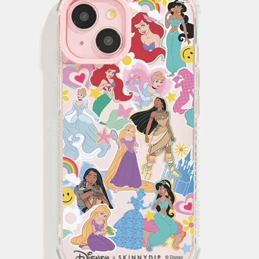Disney Princess Cute Sticker Shock i Phone Case, i Phone 15 Pro Max Case