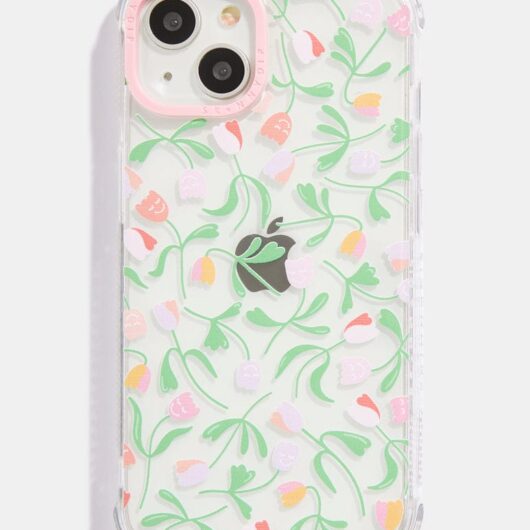 Happy Tulips Shock i Phone Case, i Phone 16 Plus Case