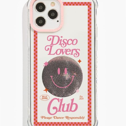 Hollie Graphik x Skinnydip Disco Lovers Club Shock i Phone Case, i Phone 16 Pro Max Case