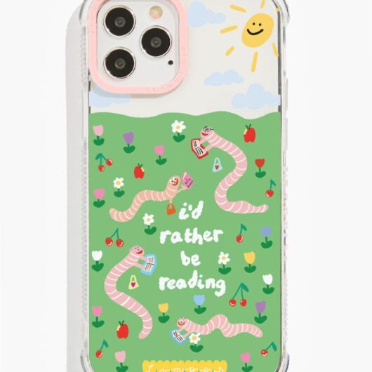Limpet x Skinnydip Book Worm Shock i Phone Case, i Phone 12 / 12 Pro Case