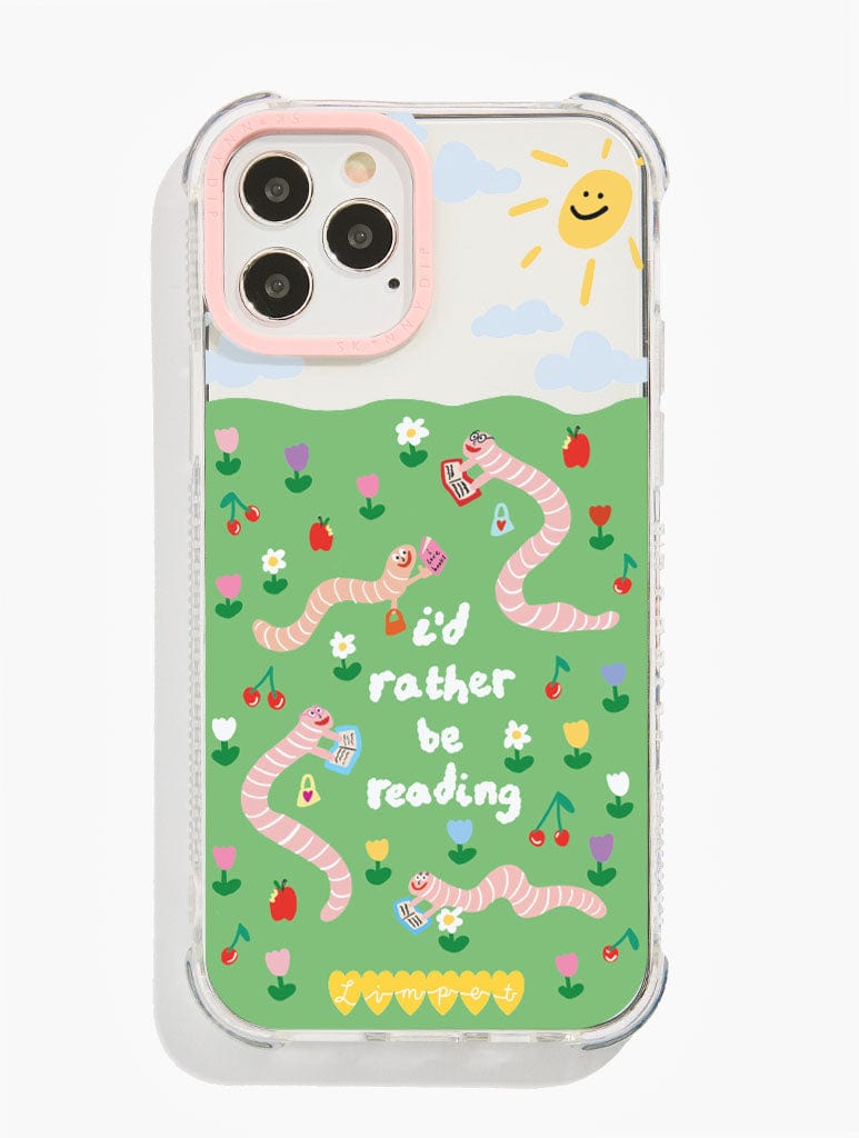 Limpet x Skinnydip Book Worm Shock i Phone Case, i Phone 12 / 12 Pro Case