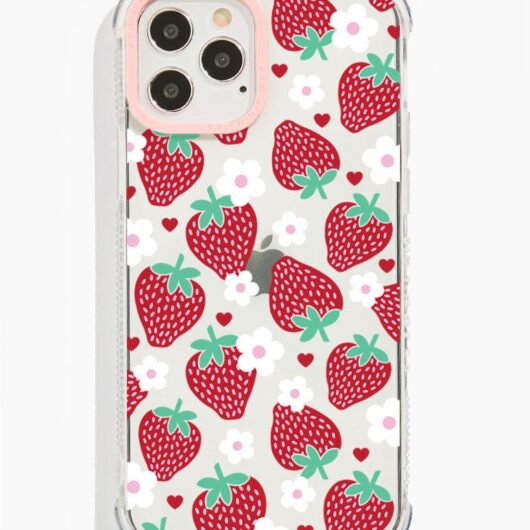Minimal Strawberry Shock i Phone Case, i Phone XR / 11 Case