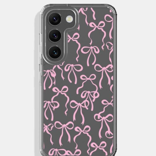 Pink Bows Android Case, Samsung Galaxy S22 Case