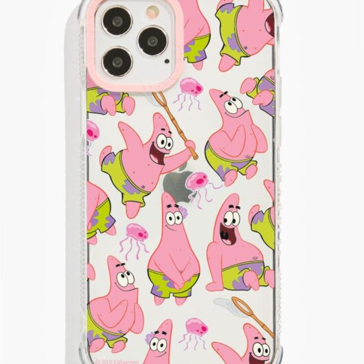 Sponge Bob x Skinnydip Patrick and Jellyfish Shock i Phone Case, i Phone 16 Plus Case