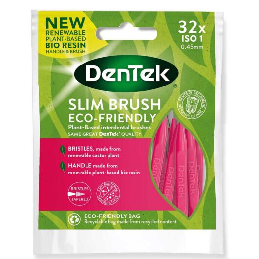 Dentek Eco-Friendly Slim Brush Iso1 Pink 32S