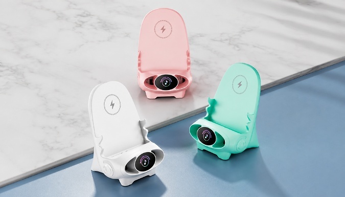 Wireless Charging Speaker Stand with Diffuser - 3 Colours